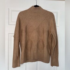 Banana Republic Tan Mock-Neck Sweater